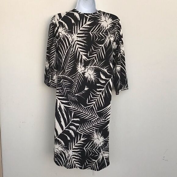 Piphany Tropical Print 3/4 sleeve dress size S - Picture 6 of 8